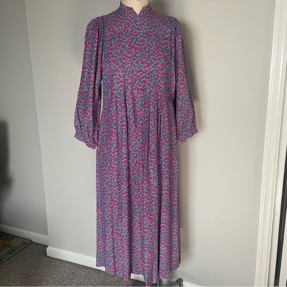 Jane Schaffhausen Belle France vintage floral cottagecore dress size 4